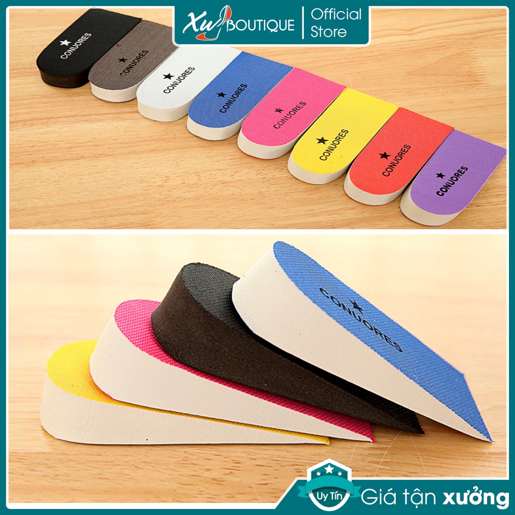 COMBO 10 Bộ Lót Gót Độn Đế Giày Tăng Chiều Cao 2CM