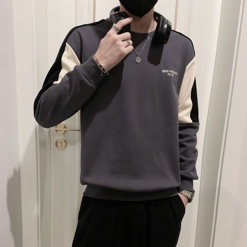 Áo Thun Nam Dài Tay Cổ Tròn Thời Trang