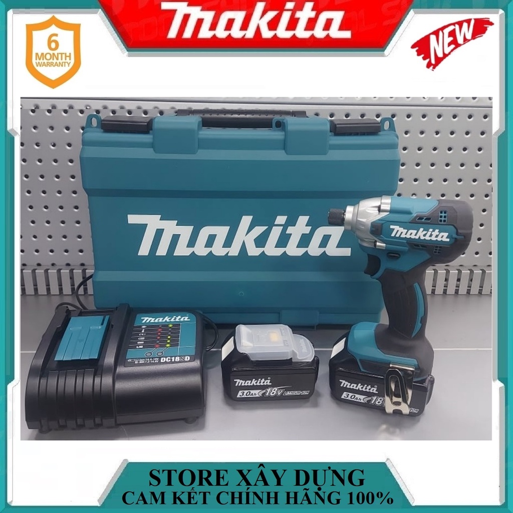 MÁY VẶN VÍT DÙNG PIN(BL1830B*1+DC18SD+THÙNG MAKPAC)(18V) MAKITA DTD156SF1J - HÀNG CHÍNH HÃNG