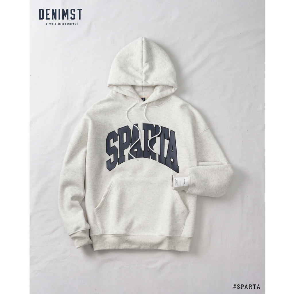 Áo nỉ hoodie DENIMST- Sparta, áo nỉ lót lông cao cấp, form unisex nam nữ