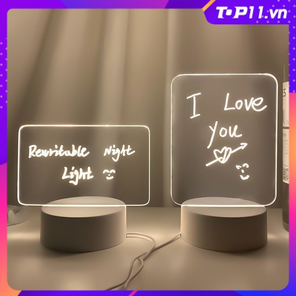 Bảng Ghi Chú / Ghi Chú Có Đèn Led Ban Đêm / USB Sáng Tạo / Quà Tặng Cho Bạn Gái / Phòng Ngủ