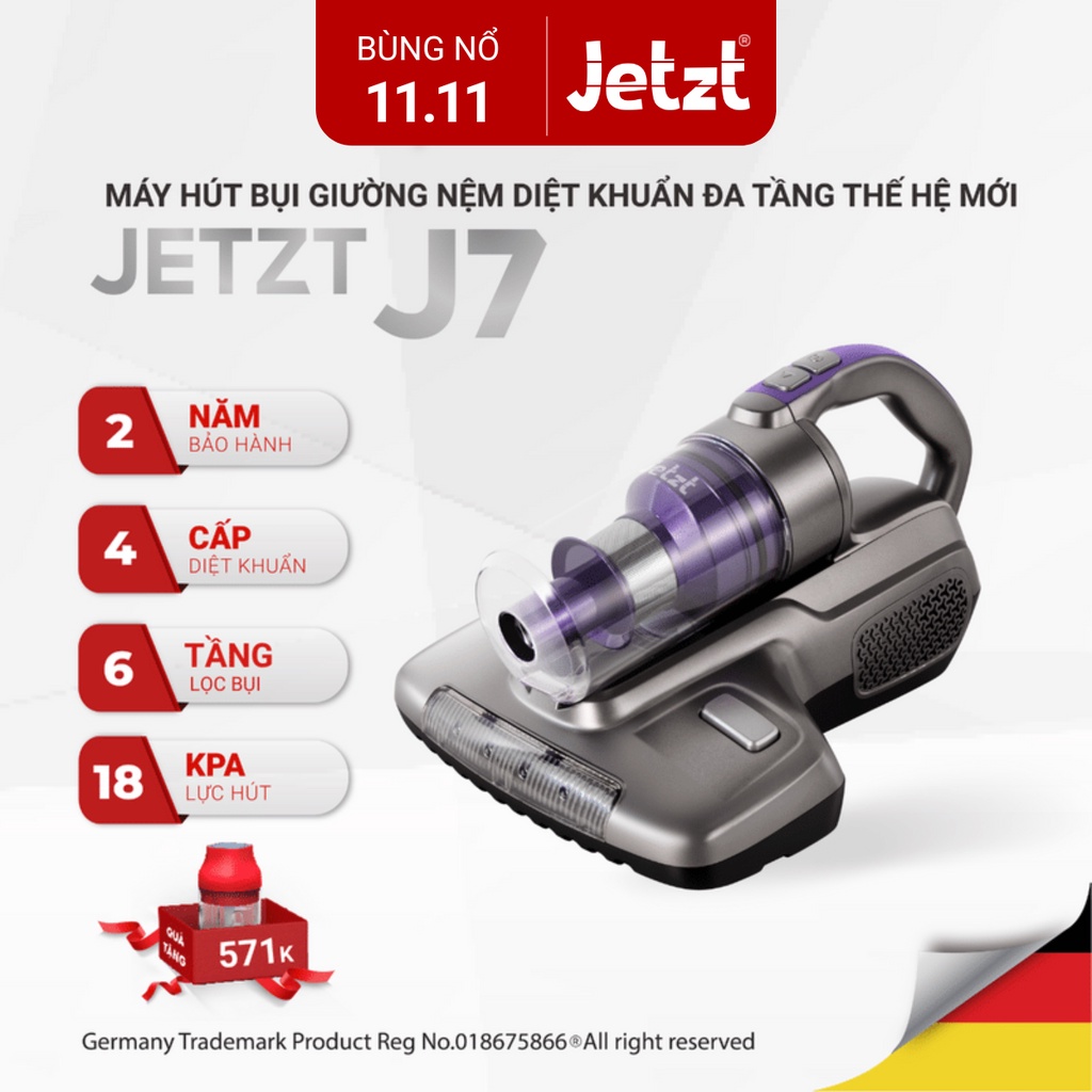 Máy hút bụi giường nệm diệt khuẩn đa tầng thế hệ mới JETZT J7
