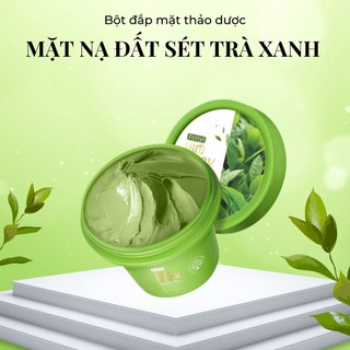 Mặt nạ bùn matcha trà xanh nội địa Trung, giảm mụn, kiểm soát dầu, mờ thâm se khít lỗ chân lông