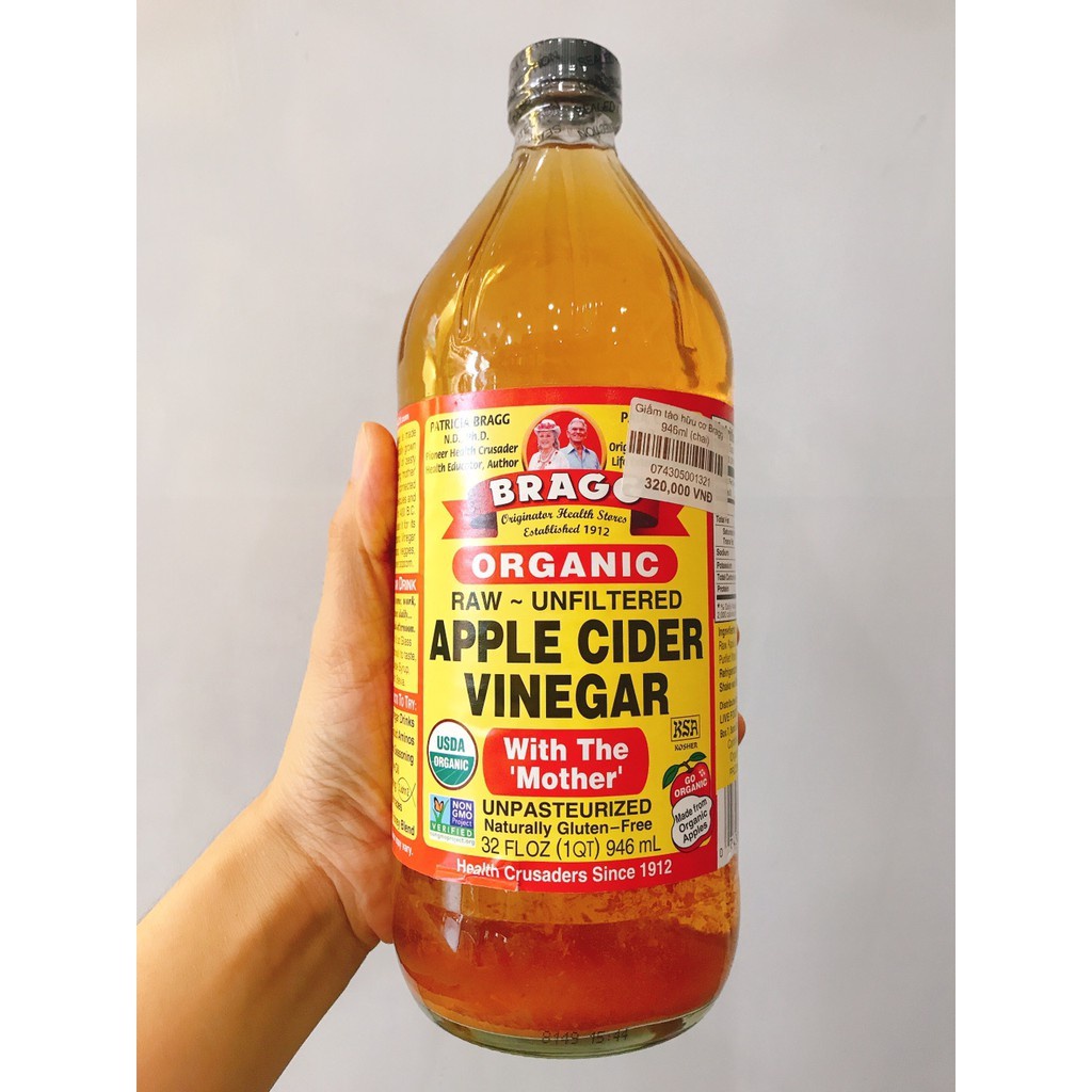 [CHÍNH HÃNG] Bragg Giấm Táo Hữu Cơ 946ml