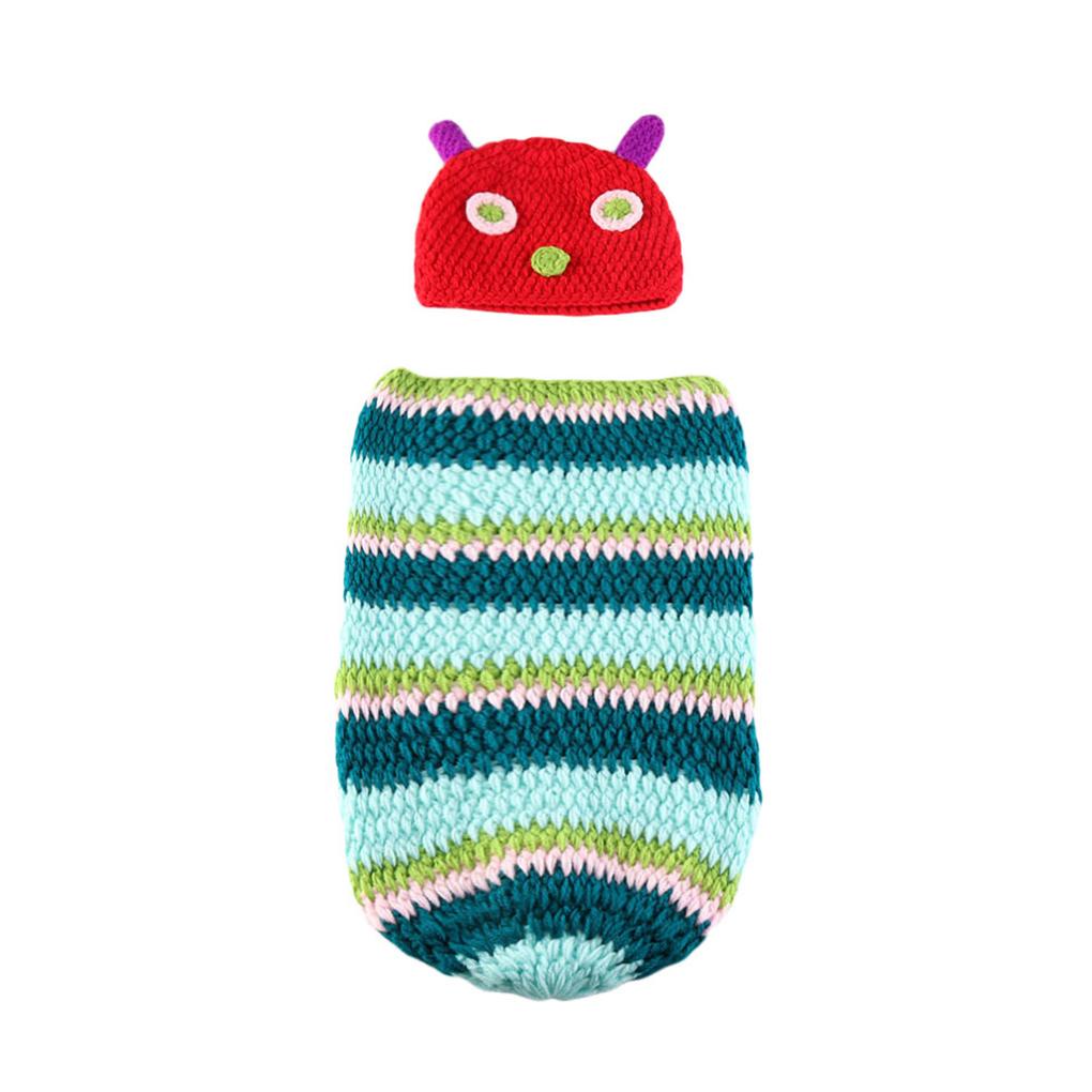 Mũ Len Beanie Kèm Túi Ngủ Cho Bé Chụp Ảnh