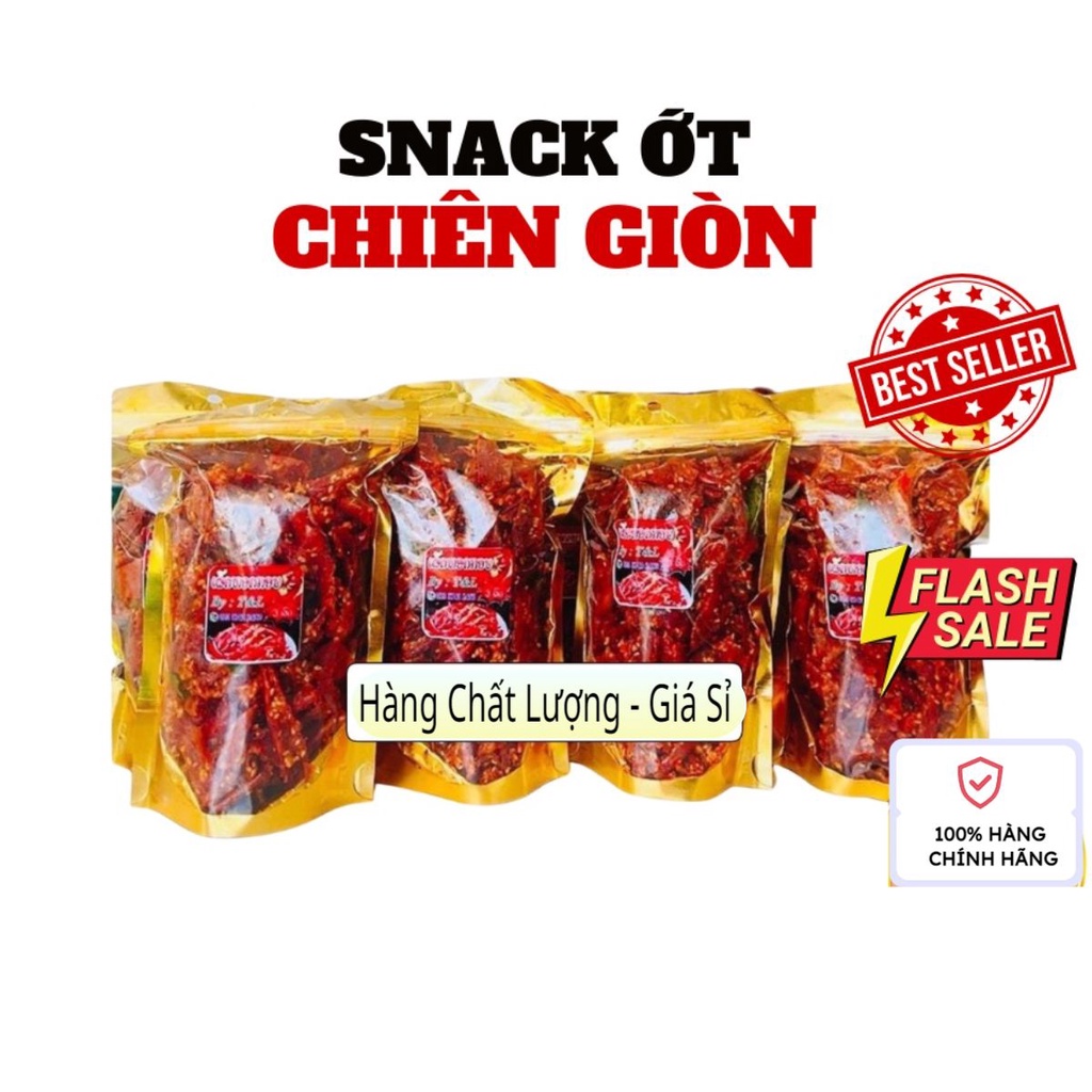 Ớt chiên snack ớt Thái Lan chiên giòn gói 100G