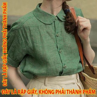 Rập giấy sm003 - sơmi cổ bo tròn