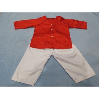 Bộ bà ba đỏ trắng cho bé gái