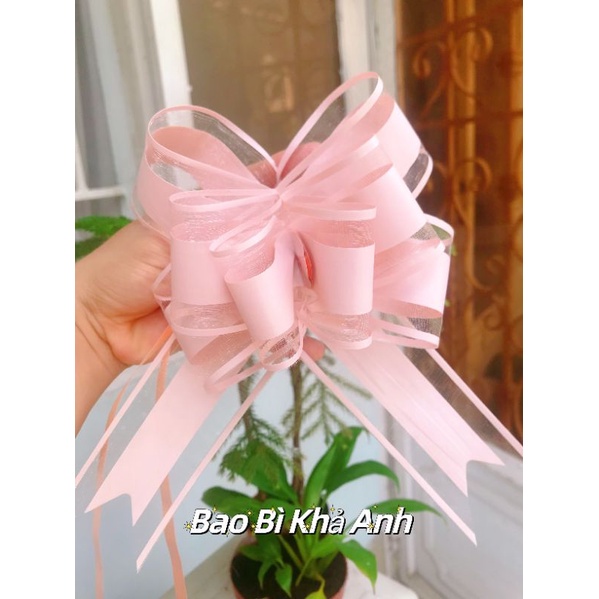 Nơ rút Lụa trang trí giở quà 2023👉Bao Bì Khả Anh