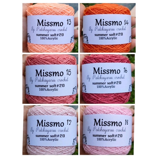 Sợi Missmo  cuộn 200gram - Màu 01-50
