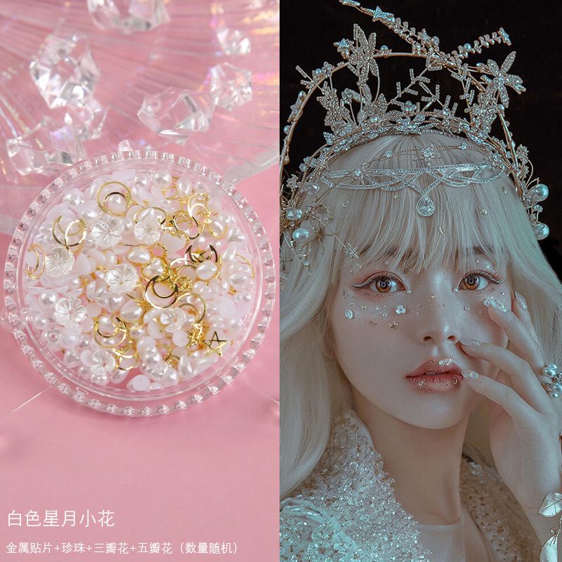 Nhãn Dán Trang Điểm Mắt Kiểu Bướm Ba Chiều Đính Kim Sa Siêu Lấp Lánh