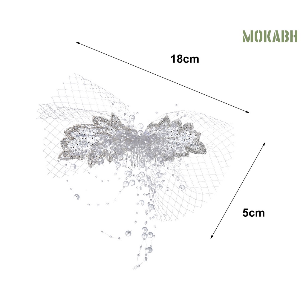 Kẹp Tóc Đính Pha Lê Giả Màu Sắc Ngọt Ngào Cho Cô Dâu