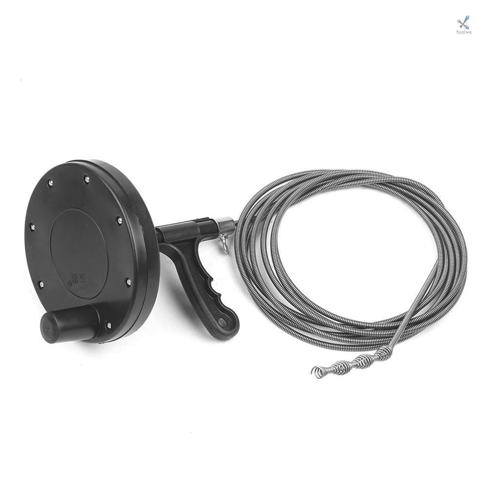 (Dụng Cụ) Dây Cáp Thép Linh Hoạt Hình Rắn Auger Plumber 'S Với Cuộn Dây Dẫn Ống Cống Bồn Rửa Tay Nhà Vệ Sinh Đường Ống