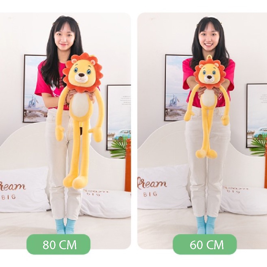 Thú bông chân dài, thú nhồi bông cute, gối ôm ngộ nghĩnh cao cấp cho bé