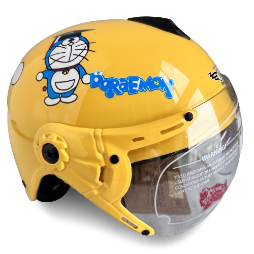 Mũ bảo hiểm trẻ em V&S Helmet - VS103KS Doreamon Vàng - Phù hợp với bé từ 2 đến 5 tuổi, Bé nặng dưới 18kg