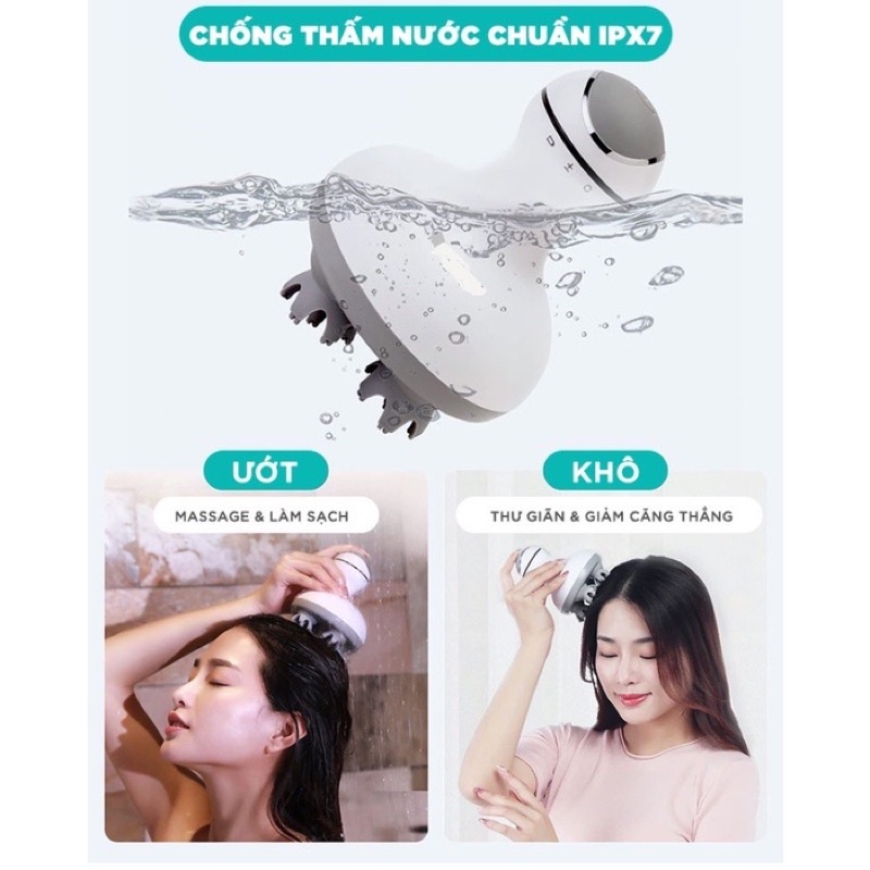 Máy massage làm sạch đầu, gội đầu dưỡng sinh thư giãn cổ vai gáy giảm căng thẳng dùng trong spa thẫm mỹ viện