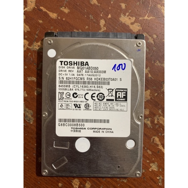 Ổ cứng HDD 500G loại Caution sức khỏe 80% trở lên | BigBuy360 - bigbuy360.vn