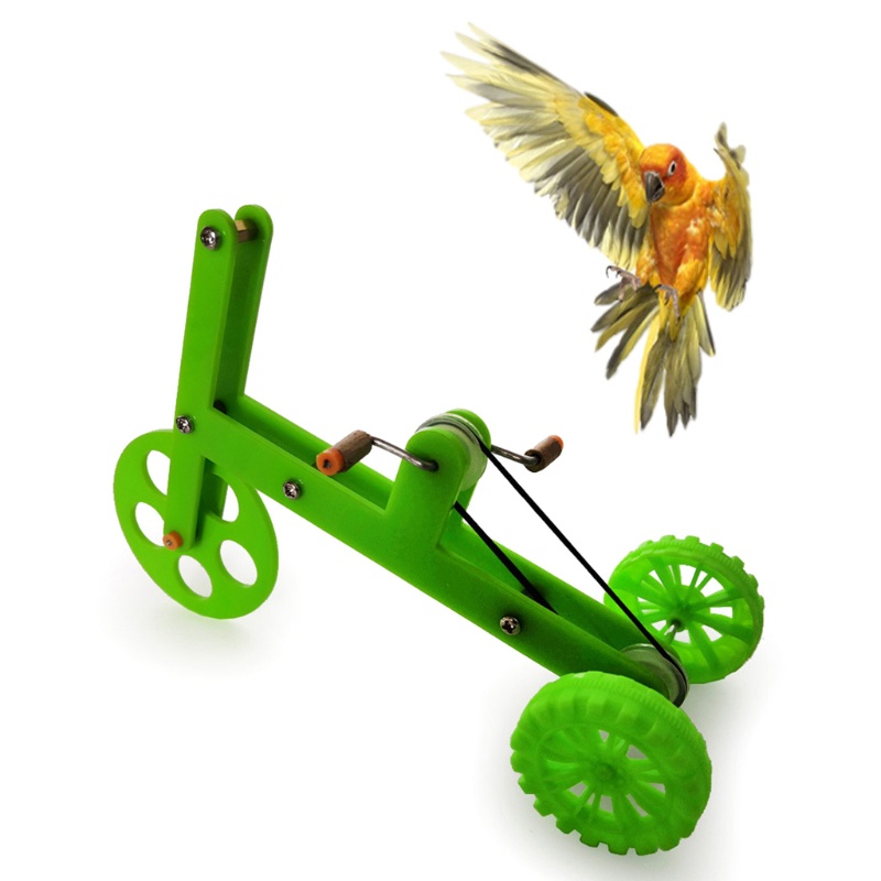 Funny Parrot Bike Toy Birds Training Plaything Educational Interactive Props