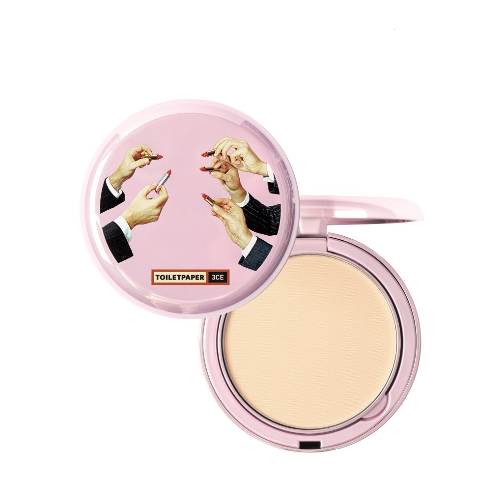 CÓ SẴN [3ce X Toiletpaper) Phấn Phủ Nén Kiềm Dầu 3ce Makeup Fix 9g