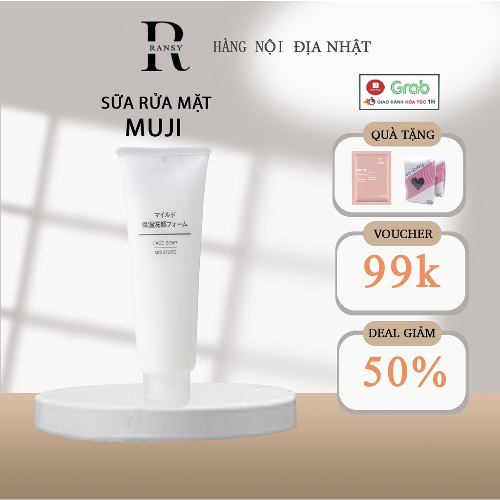Sữa Rửa Mặt Muji Nhật Bản,Sữa Rửa Mặt Dịu Nhẹ, Dưỡng Ẩm, Tốt Cho Da Nhạy Cảm( hàng nội địa Nhật Bản)