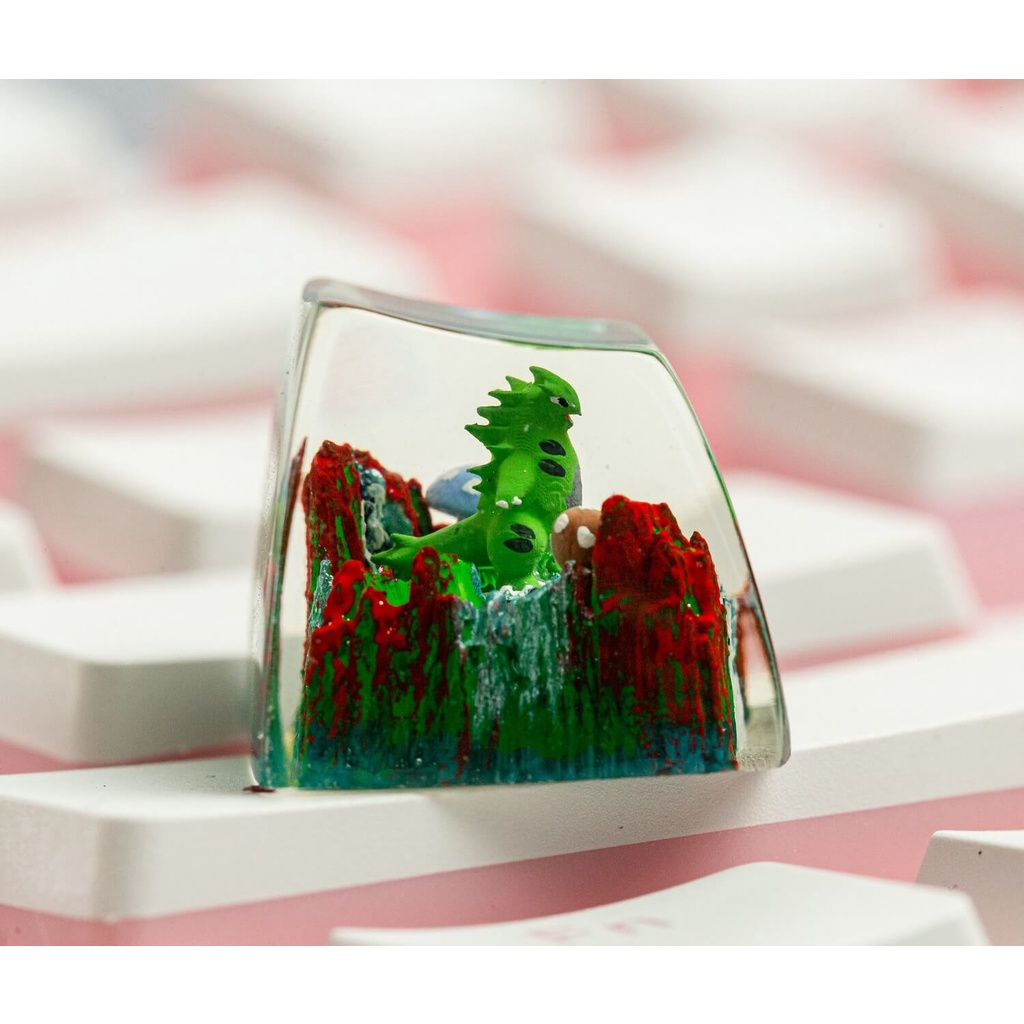 Nút bàn phím Tyranitar Pokemon, Keycap artisan phù hợp cho bàn phím cơ tiêu chuẩn, SA profile