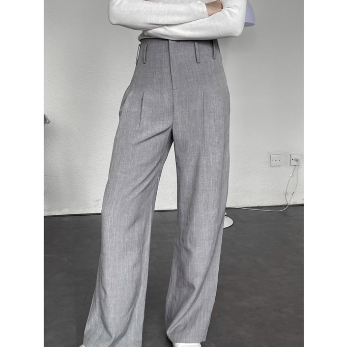 Quần suông Isipi thiết kế cạp liền hack chiều cao (Yashi pants)