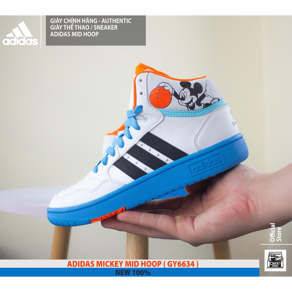 😘  Giày 𝘼𝒅𝙞𝒅𝙖𝒔 MICKEY Mid Hoop  - AUTHENTIC 100%