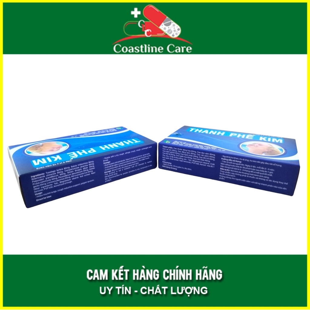 Thanh Phế Kim hỗ trợ bổ phế giảm ho khan  - CLC Pharmacy