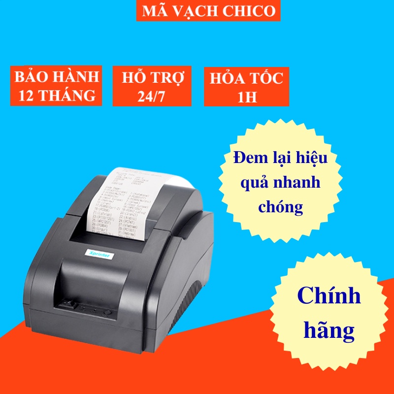 [GIÁ RẺ NHẤT] Máy in hóa đơn Xprinter XP-58IIH