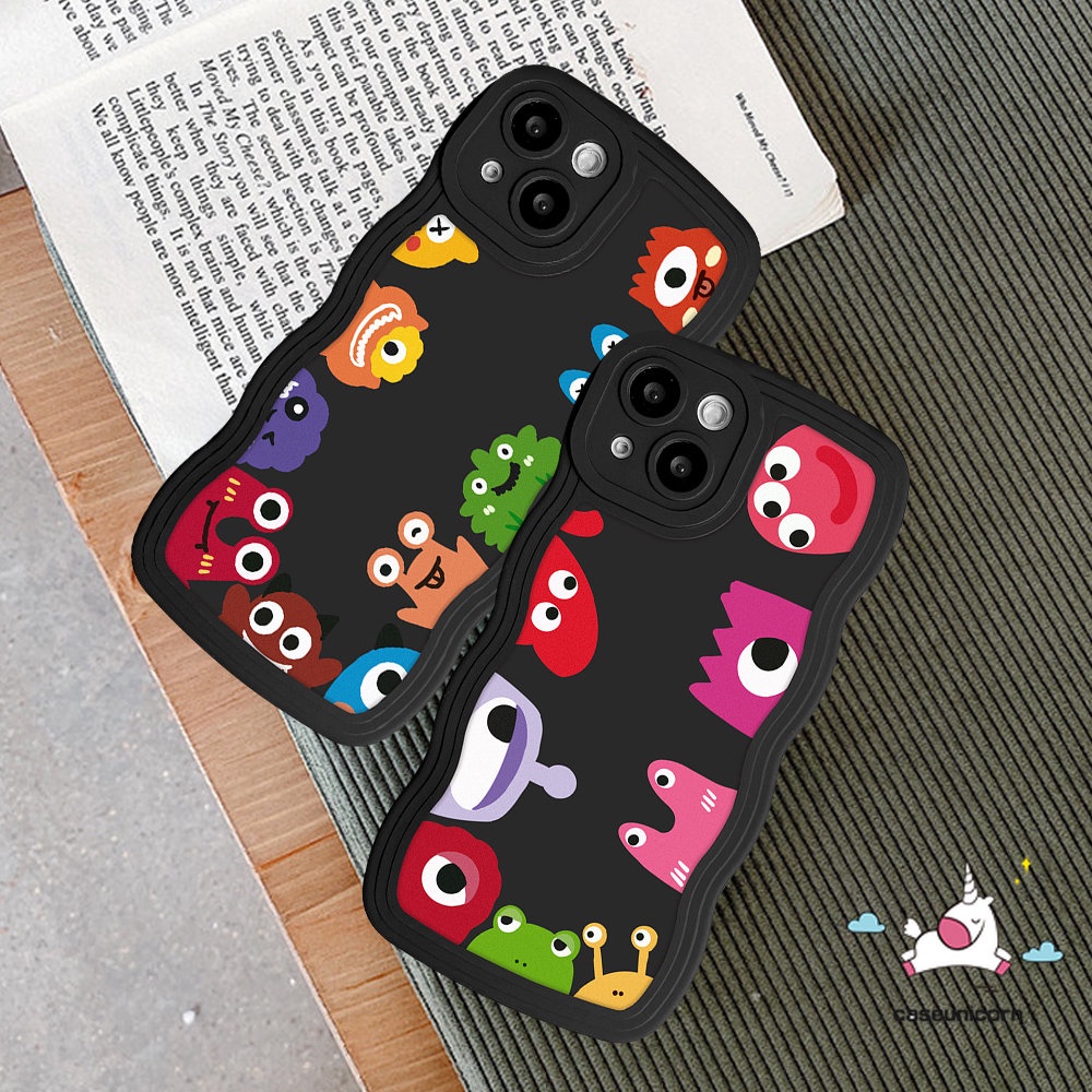 Ốp Điện Thoại Mềm Họa Tiết Quái Vật Hoạt Hình Cho iPhone 6 6s 7 8 Plus 11 14 12 13 Pro Max XR 14 Plus X XS Max SE 2020