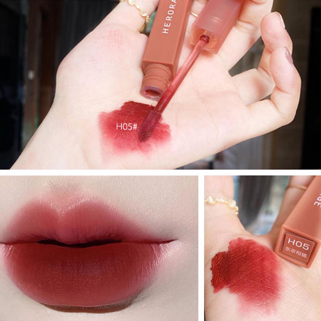 Son Môi HERORANGE Chất Nhung Lì Mềm Mượt Chống Thấm Nước Lâu Trôi