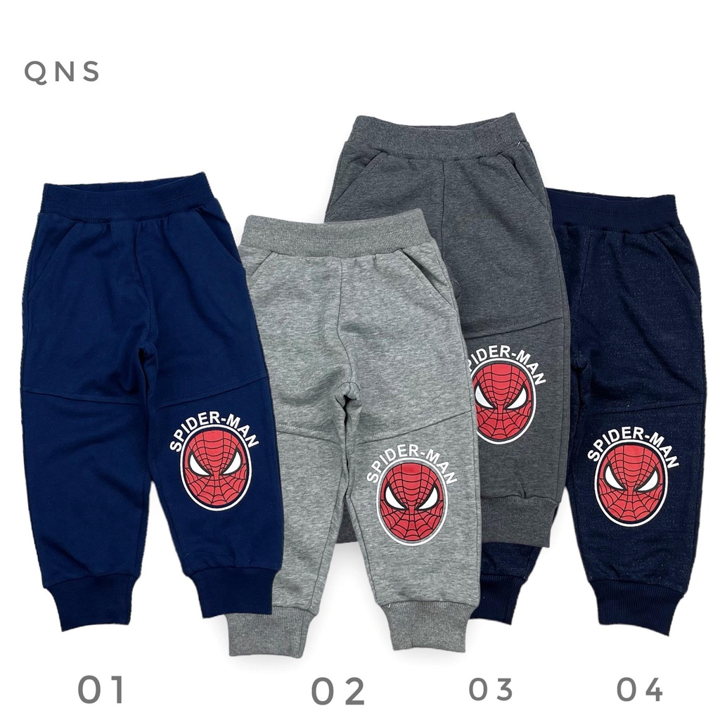 ❤️❤️ Hot Sale 🔥 Quần nỉ da cá Bé trai LITIBABY hình người nhện cho bé 1 đến 7 tuổi .