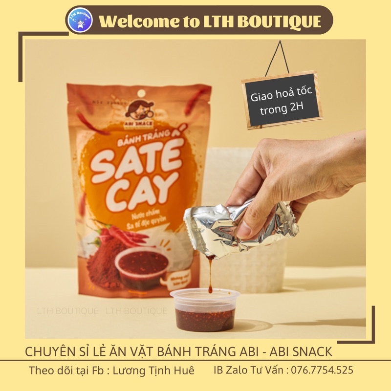 BÁNH TRÁNG CHẤM SATE CAY - Abi snack