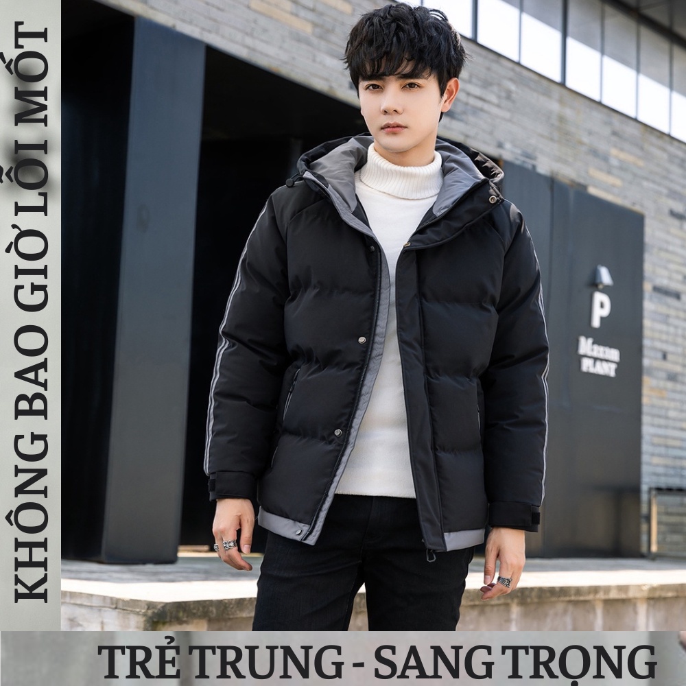 Áo Khoác Phao Nam CAO CẤP Có Mũ SIÊU ĐẸP APMACY2 Áo Khoác Mùa Đông Nam phong cách Hàn Quốc TRẺ TRUNG - NĂNG ĐỘNG