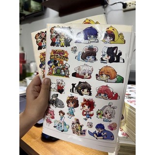 bộ siêu phẩm Sticker Hero Team hơn 80 miếng dán