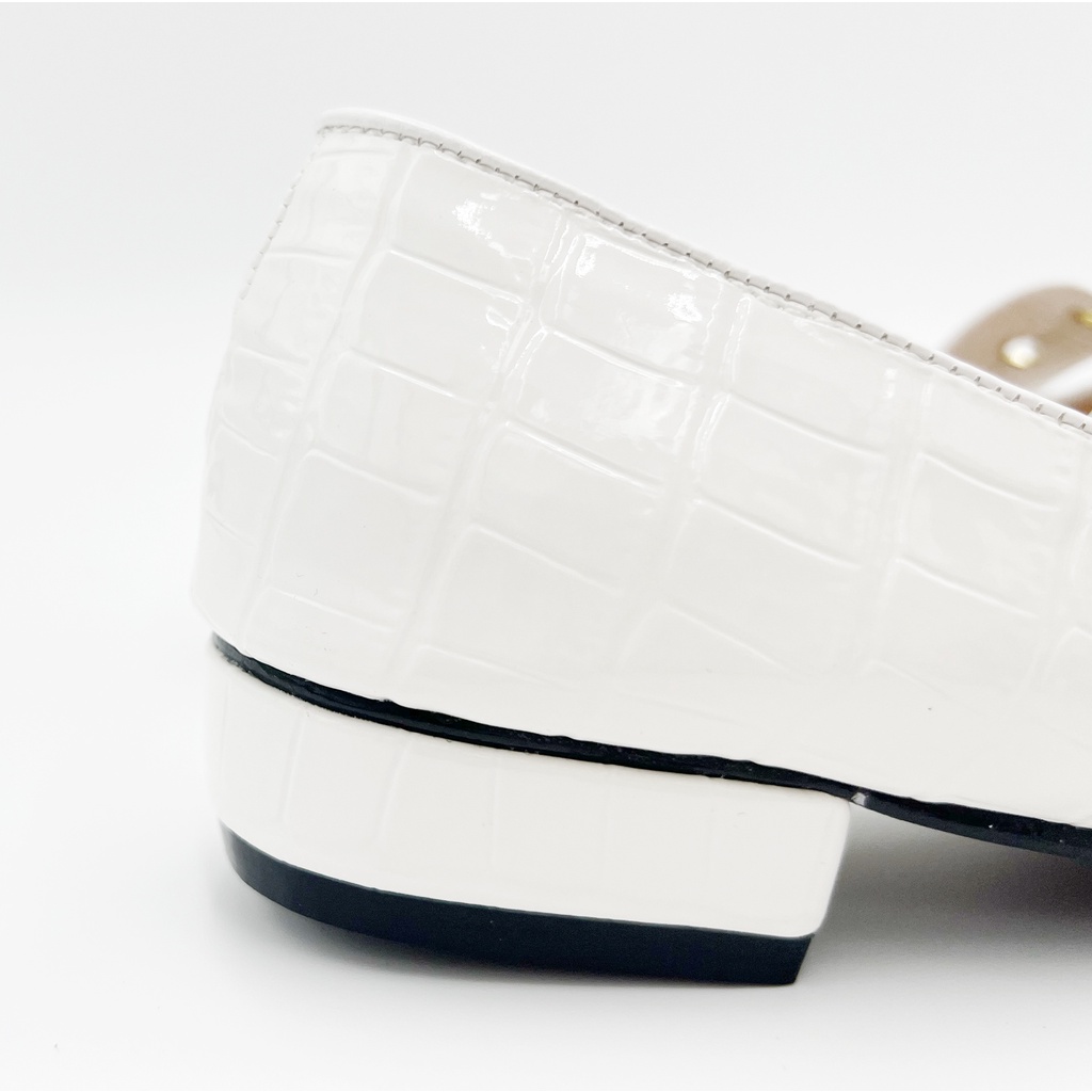 LUSSO - GIÀY BÚP BÊ NỮ 3CM MŨI TRÒN ÊM CHÂN AMBER DA HOẠ TIẾT CLAW02