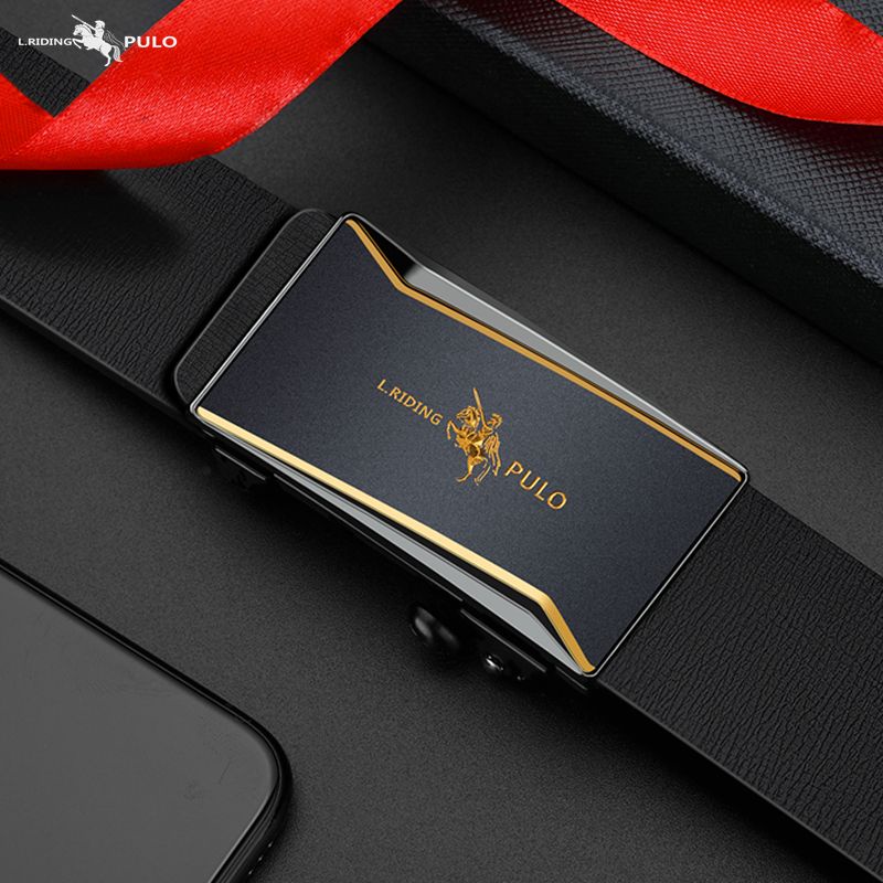 Thắt lưng nam da cao cấp, Dây nịt phong cách hàn quốc khóa tự động-M1028