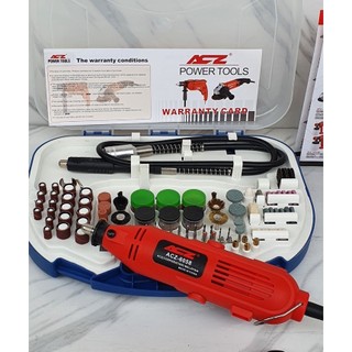 Bộ máy khoan , mài, cắt , khắc đa năng acz-6058 180w 100 chi tiết 6 tốc độ