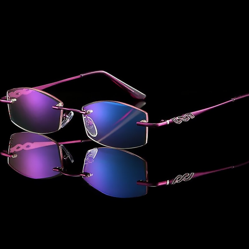 Kính Đọc Sách HD Không Gọng Siêu Nhẹ Chống Bức Xạ Cho Nữ