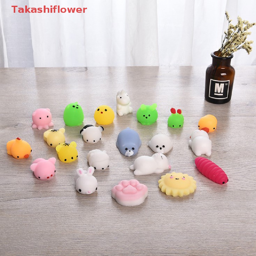 (Takashiflower) Đồ Chơi Nắn Bóp Đàn Hồi Giảm stress Hình Động Vật Dễ Thương Thay Đổi Màu Sắc 96 Mẫu