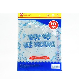 Bọc vở ni lông cấp ii hồng hà 175x250mm