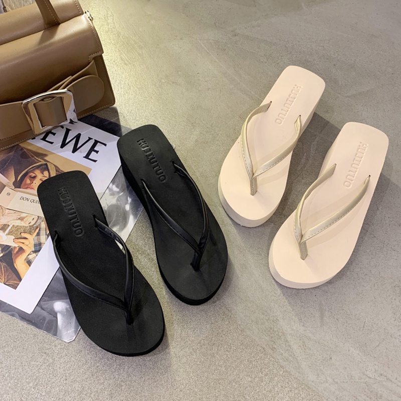 Giày Sandal Mũi Tròn Đế Dày Chống Trượt Thời Trang Dành Cho Nữ