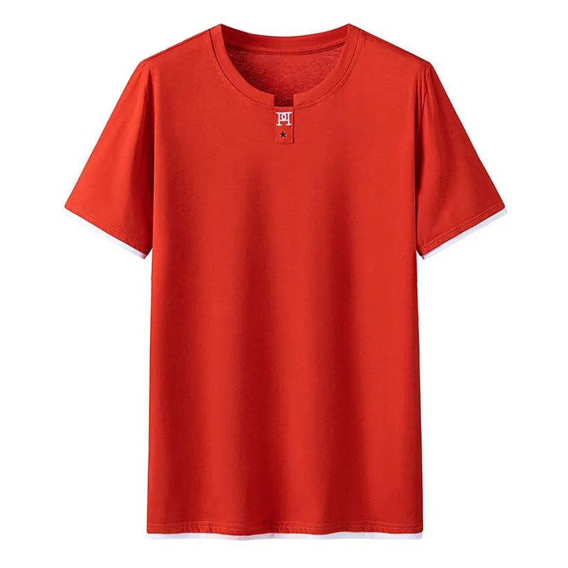 Áo Thun Lụa Lạnh Tay Ngắn Dáng Rộng Thời Trang Mùa Hè Cho Nam Giới