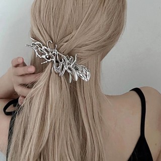 Kẹp tóc kim loại dạng lỏng 14cm thời trang cho nữ