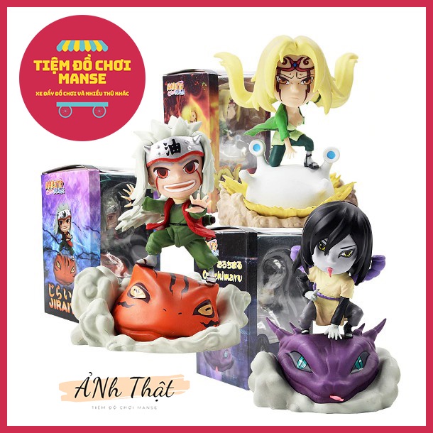 Mô Hình Chibi Naruto Jiraiya Tsunade Orochimaru