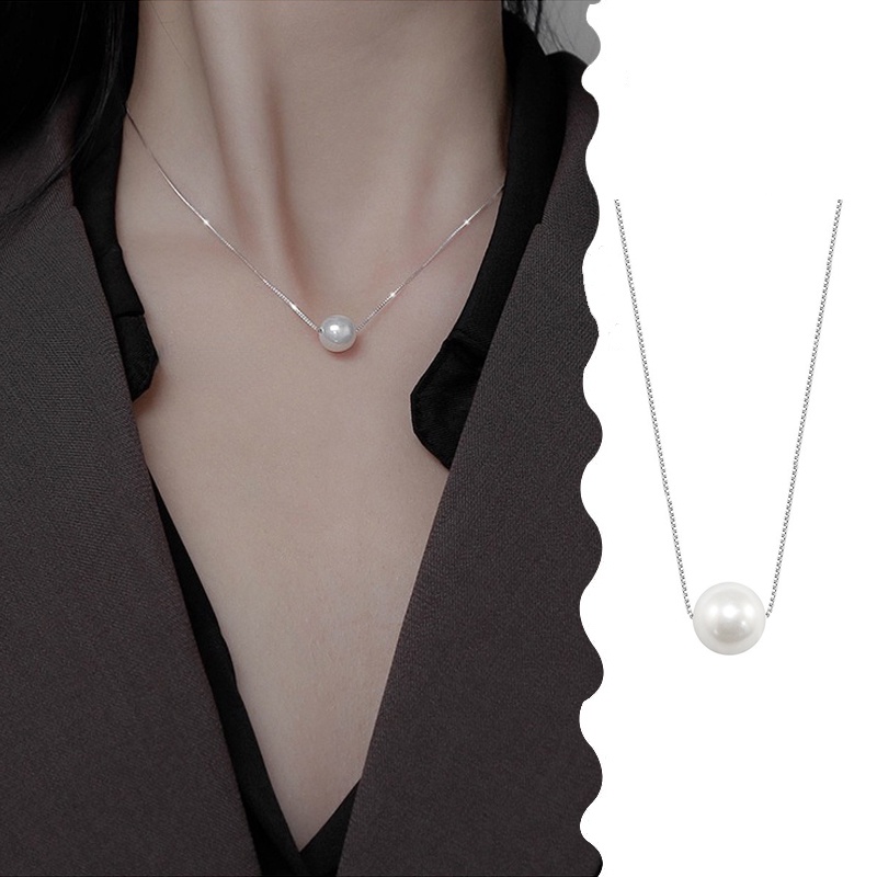 MANYUE Vòng cổ ngọc trai nhân tạo 8mm phong cách hàn quốc thời trang dành cho nữ