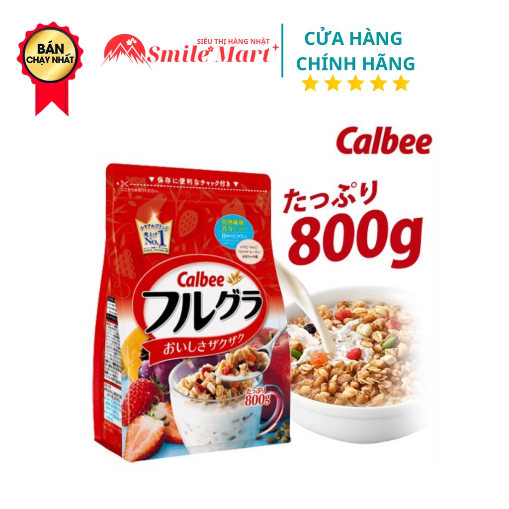 Ngũ cốc calbee Nhật Bản 800g