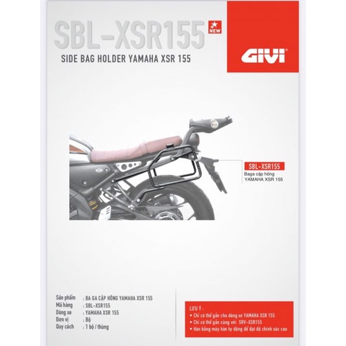 BAGA HÔNG SBL XSR155 YAMAHA - Chính hãng