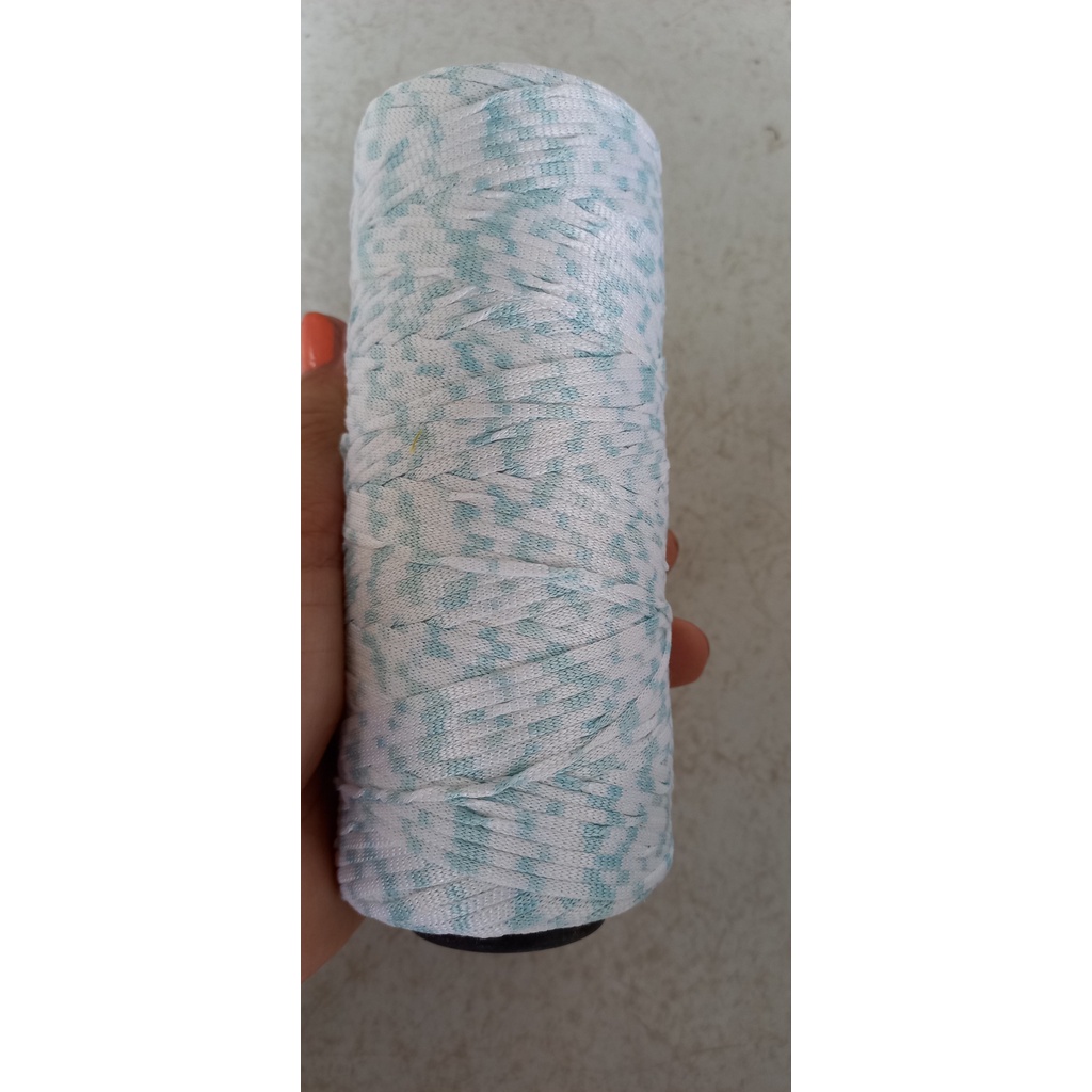 Sợi dệt loang dùng móc áo, váy, bóp ví, nón, giày dép màu 11