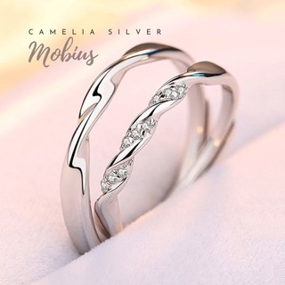 Nhẫn bạc Mobius - Nhẫn bạc đôi